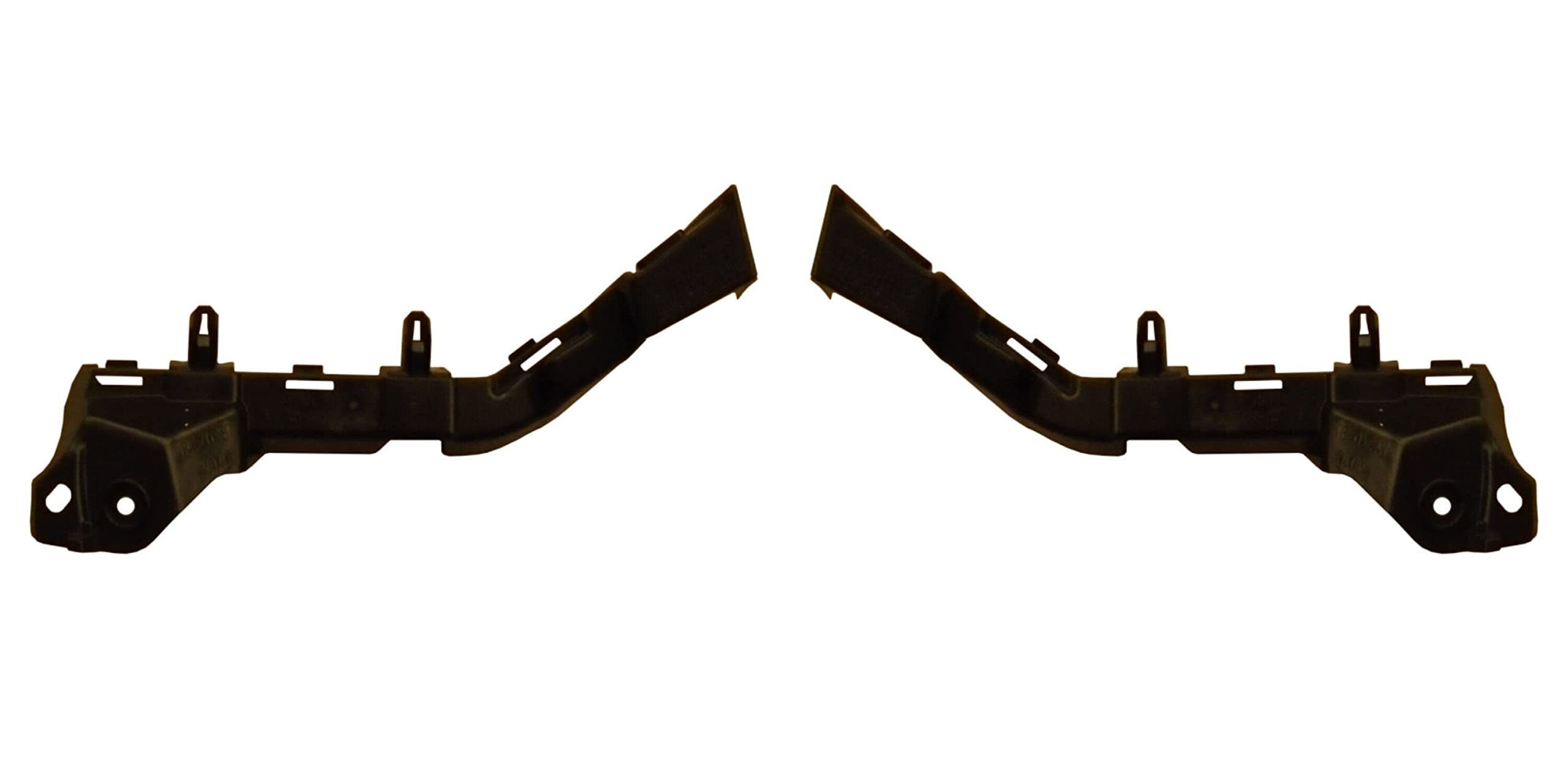 DAT AUTO PARTS Front Right Passenger & Left Driver Side Outer Bumper Cover Locating Guide Bracket Pair Replacement For 2017 - 2019 GMC Acadia Black...