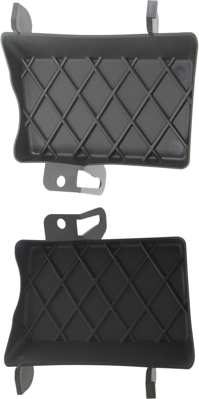Set of 2 Tow Hook Cover Front Left Driver And Right Passenger Side Replacement For 2011-2013 Jeep Grand Cherokee PAIR Made Of Plastic CH1029100 CH1...