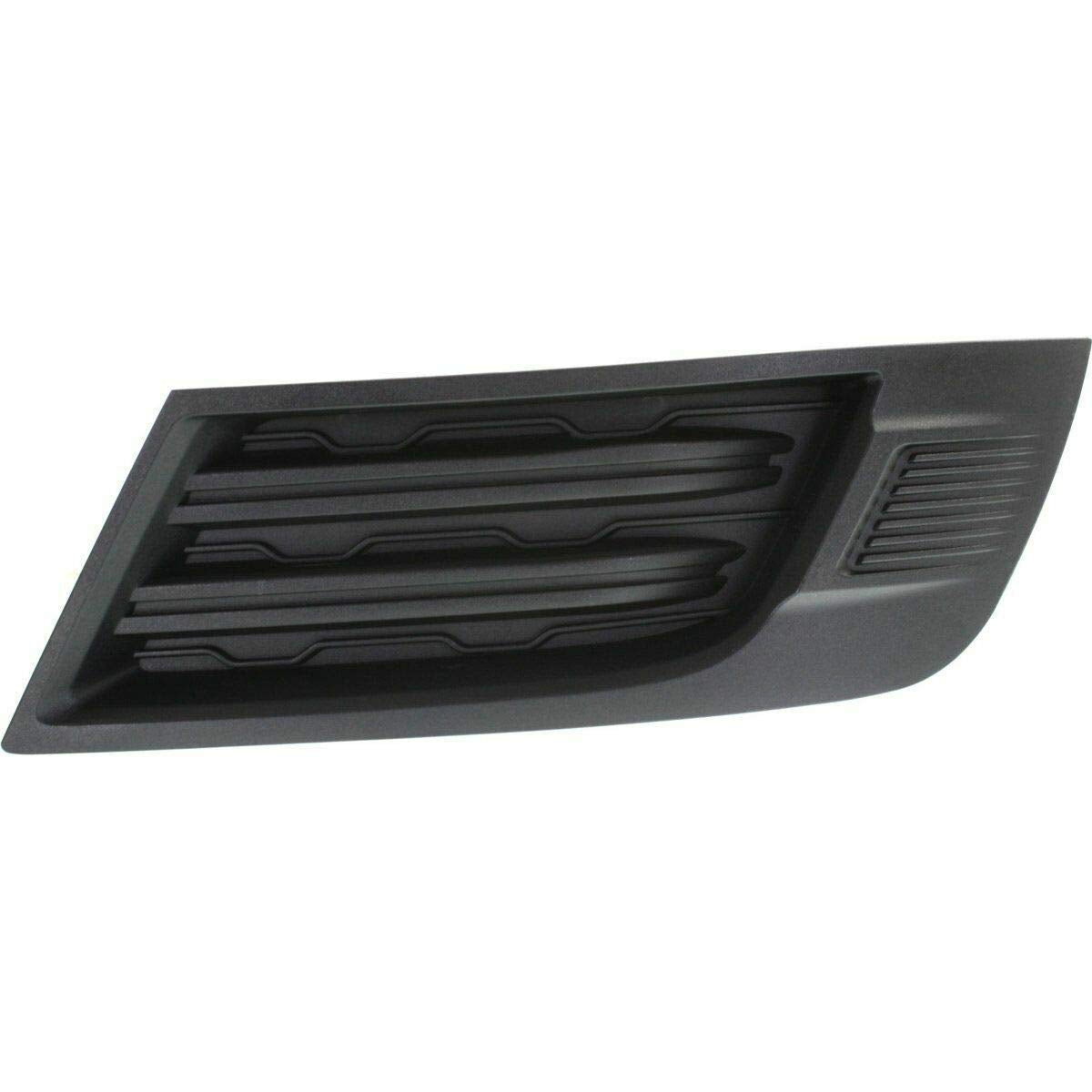 DAT AUTO PARTS Front Left Driver Side Fog Light Hole Cover Grille Trim Molding Bumper Insert Replacement For 2013-2017 Chevrolet Chevy Traverse Bla...
