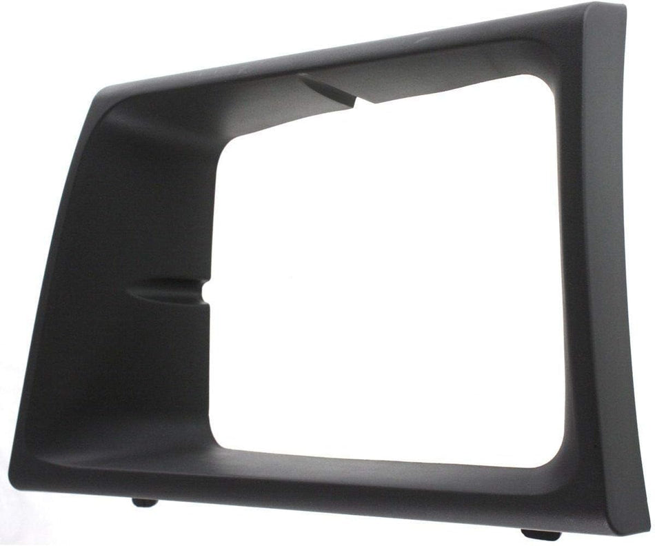 DAT AUTO PARTS Front Left Driver Side Head Light Door Molding Insert Cover Grille Bezel Trim Replacement For 2003-2007 Ford E-150 Econoline Matte G...