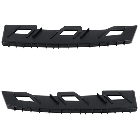Front Driver & Passenger Side SET OF 2, Upper Bumper Cover Support Bracket, For 2017-2019 Kia Niro EXCEPT 2019 EV Model, Durable Textured Black Pla...