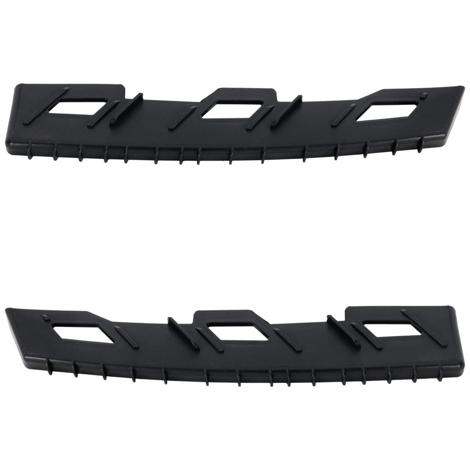 Front Driver & Passenger Side SET OF 2, Upper Bumper Cover Support Bracket, For 2017-2019 Kia Niro EXCEPT 2019 EV Model, Durable Textured Black Pla...
