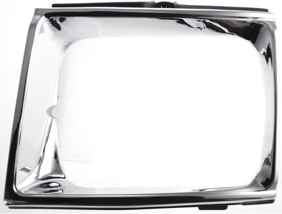Front Left Driver & Right Passenger Set Of 2 Headlight Door Bezel Head Lamp Trim Grille Insert Pair Replacement For 1989 1990 1991 Toyota Pickup Tr...