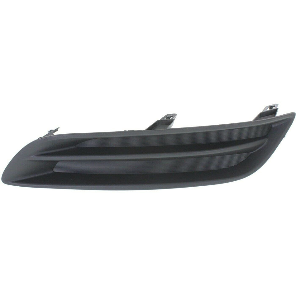 DAT AUTO PARTS Front Right Passenger Side Bumper Fog Light Lamp Hole Cover Grille Molding Trim Replacement for 2013-2015 Nissan Sentra Black Primed...