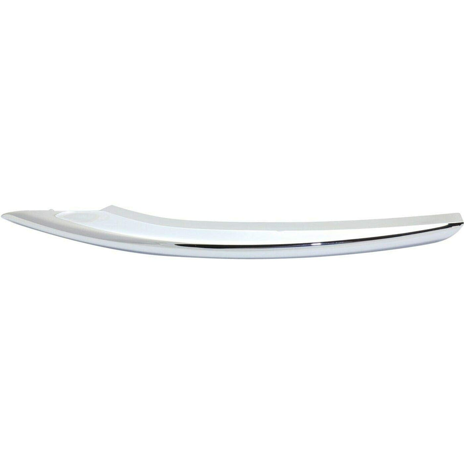 DAT AUTO PARTS Front Left Driver Side Fog Light Cover Trim Molding Bumper Strip Insert Replacement For 2013-2016 Lincoln MKZ Silver Chrome Smooth P...