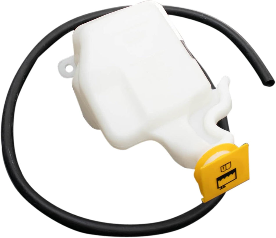 Engine Coolant Recovery Bottle Overflow Tank with Cap Fits 2001-2010 Chrysler PT Cruiser Without Turbo White Textured CH3014110