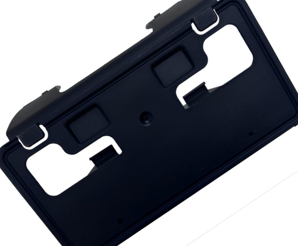 Front Bumper License Plate Frame Tag Mounting Bracket Holder Replacement For 2023-2025 Ford Super Duty F-450 F-550 F650 Pickup Truck Single RWD Bla...