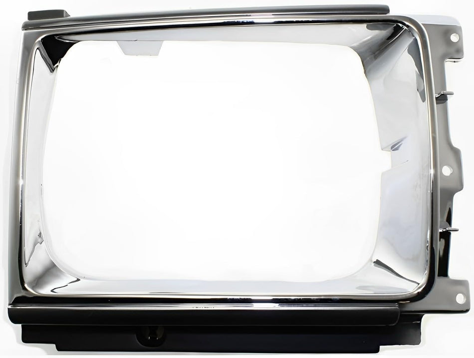 Front Right Passenger Side Head Light Headlight Door Headlamp Grille Trim Replacement For 1986-1989 Toyota 4Runner 4wd Models Silver Chrome And Bla...