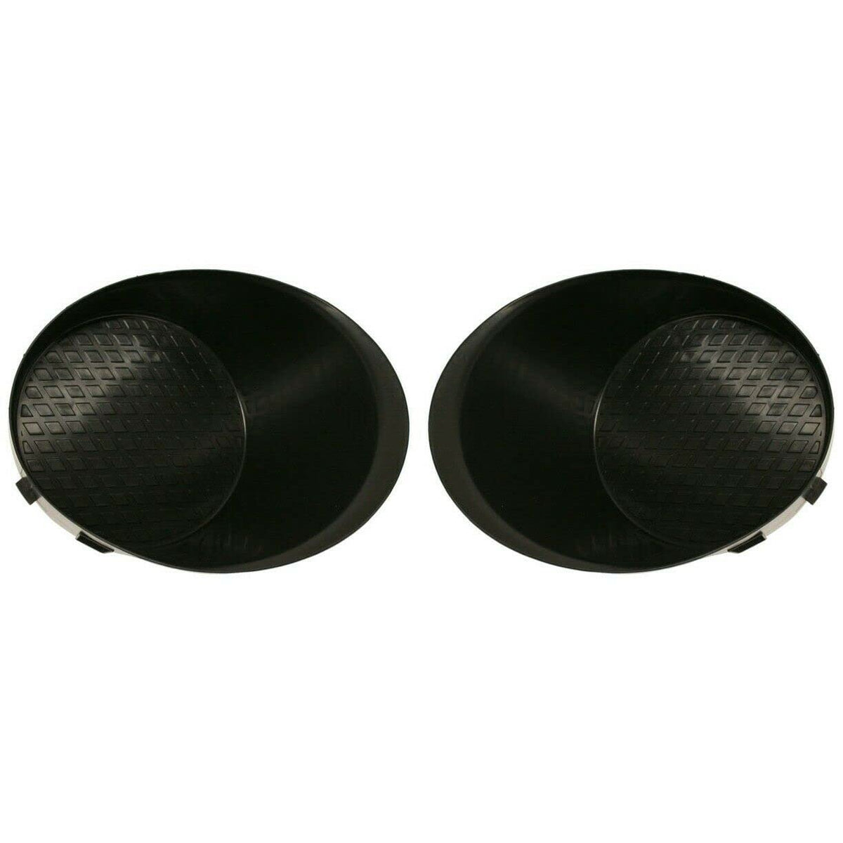 DAT AUTO PARTS Front Right Passenger & Left Driver Side Pair Bumper Fog Light Hole Cover Replacement for 2007-2013 Toyota Tundra Black Textured TO1...