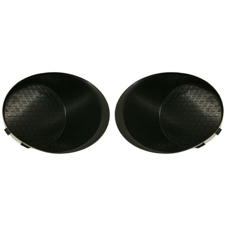 DAT AUTO PARTS Front Right Passenger & Left Driver Side Pair Bumper Fog Light Hole Cover Replacement for 2007-2013 Toyota Tundra Black Textured TO1...