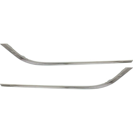 DAT AUTO PARTS FRONT BUMPER COVER MOLDING INSERT SET OF TWO REPLACEMENT FOR 12-15 VOLKSWAGEN PASSAT CHROME LEFT DRIVER AND RIGHT PASSENGER SIDE PAI...
