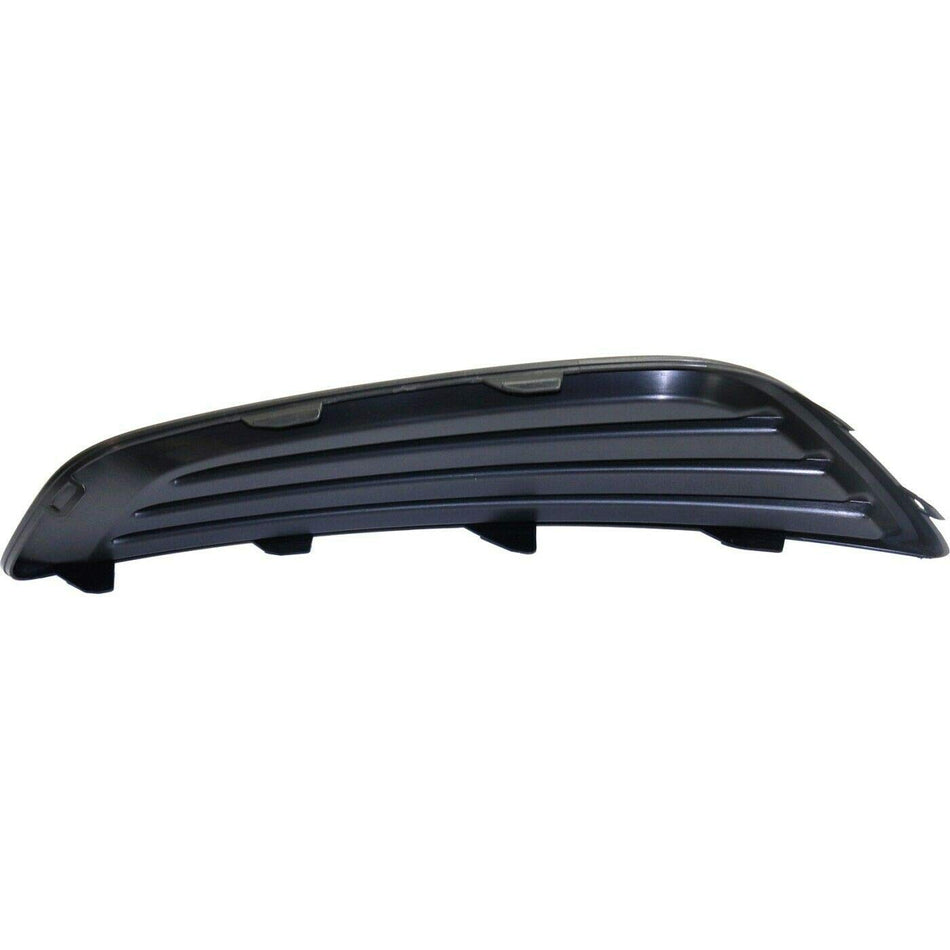 DAT AUTO PARTS Front Left Driver Side Fog Light Cover Trim Molding Bumper Insert Replacement For 2015-2018 Ford Focus S and SE Models Only Black Te...
