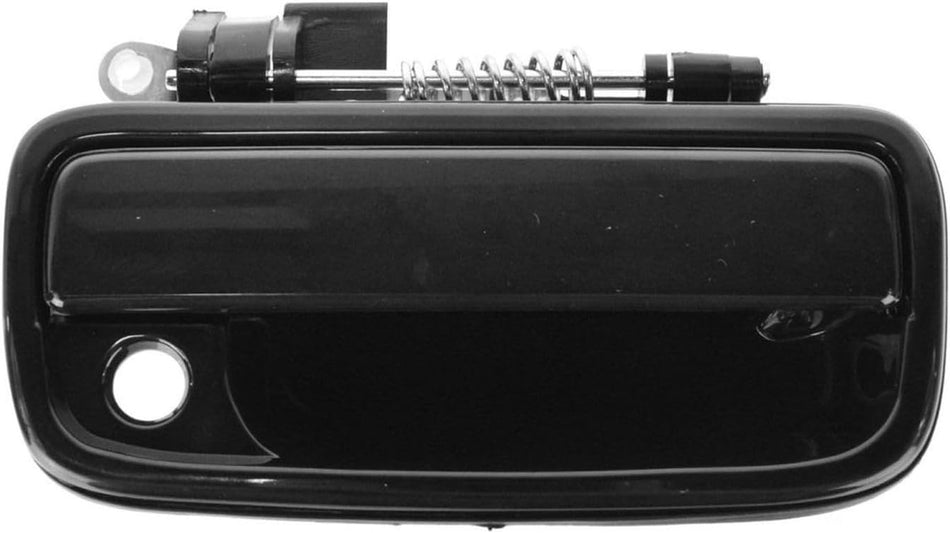 Front Passenger Side Outer Door Handle Fits 1995-2004 Toyota Tacoma Pickup 2WD 4WD Black Smooth TO1311128