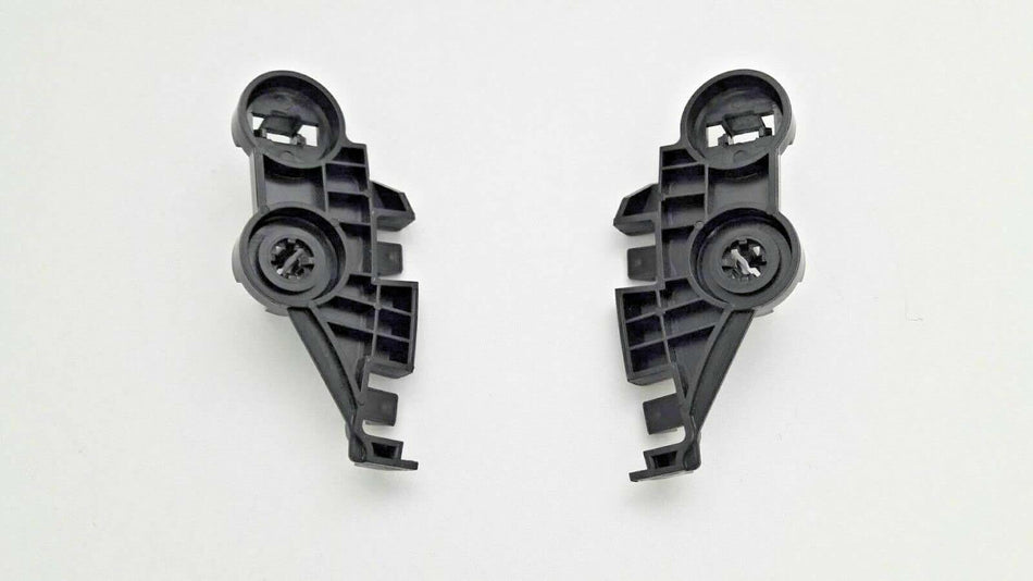 Front Left Driver & Right Passenger Side Upper Bumper Set Cover Retainer Bracket Replacement For 2011-2022 Chrysler 300 Black Textured Pair Made of...
