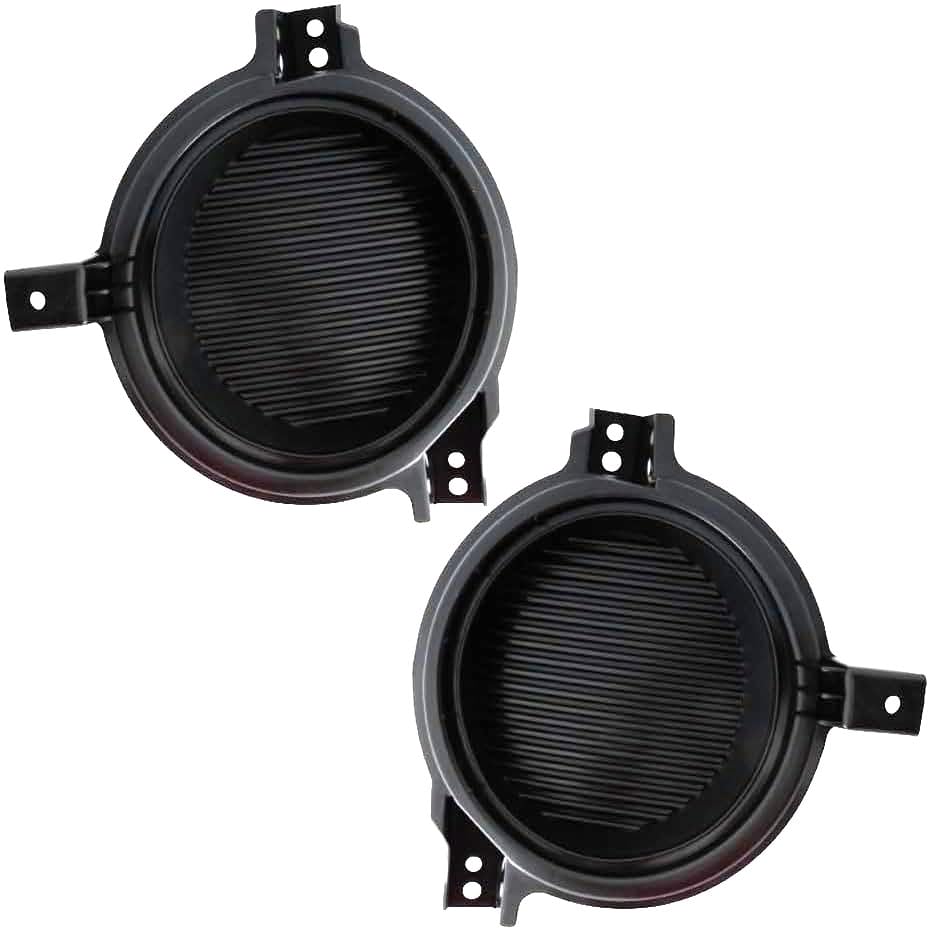 DAT AUTO PARTS Front Left Driver & Right Passenger Set Of 2 Bumper Fog Light Cover Lamp Hole Bezel Grille Trim Insert Pair Replacement For 2012 201...