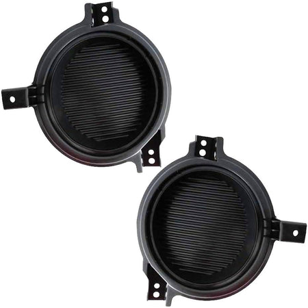 DAT AUTO PARTS Front Left Driver & Right Passenger Set Of 2 Bumper Fog Light Cover Lamp Hole Bezel Grille Trim Insert Pair Replacement For 2012 201...