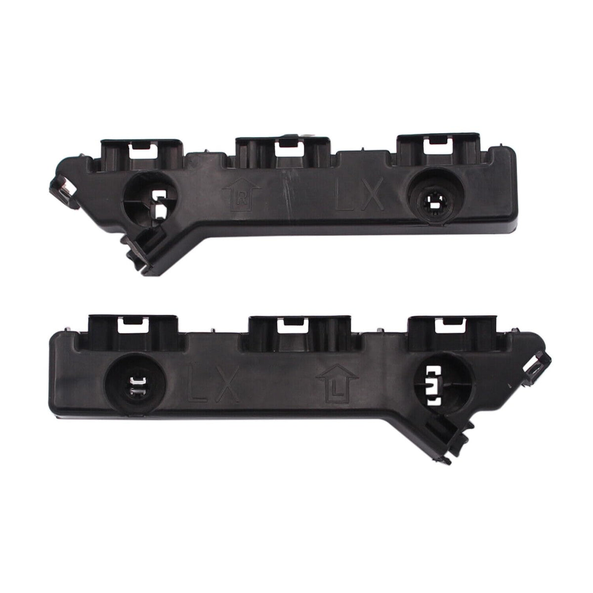 Front Left Driver & Right Passenger Side Lower Bumper Cover Mounting Bracket Set of 2 Replacement For 2011-2023 Chrysler 300 Black Textured Plastic...
