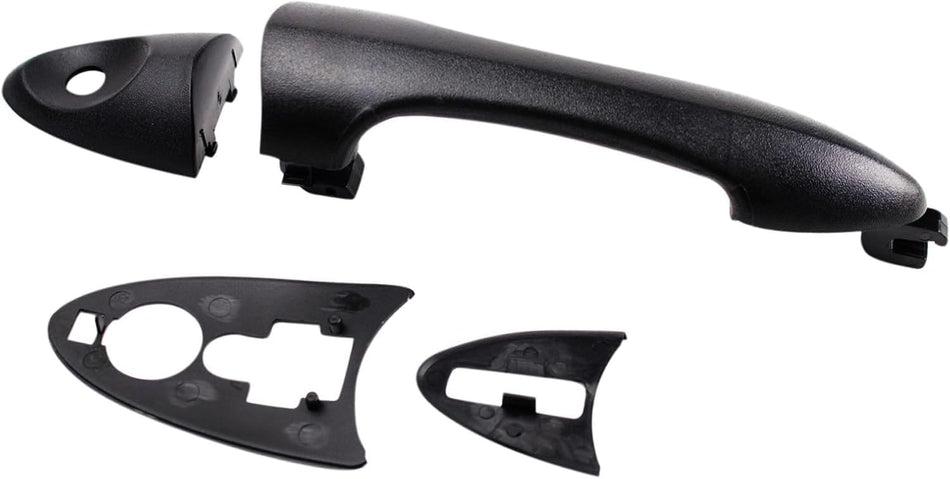 DAT AUTO PARTS Front Left Driver or Right Passenger Side Exterior Door Handle Replacement for 2000-2007 Ford Focus Black Textured FO1310141 YS4Z542...