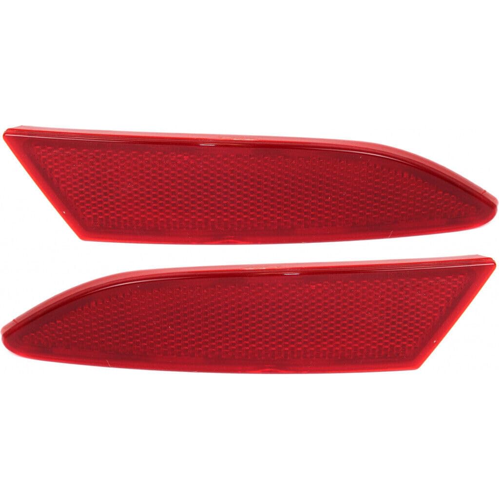 DAT AUTO PARTS Rear Left Driver and Right Passenger Side Pair Bumper Cover Marker Light Reflector Lamp Insert Set Of 2 Replacement For 2012-2018 Fo...