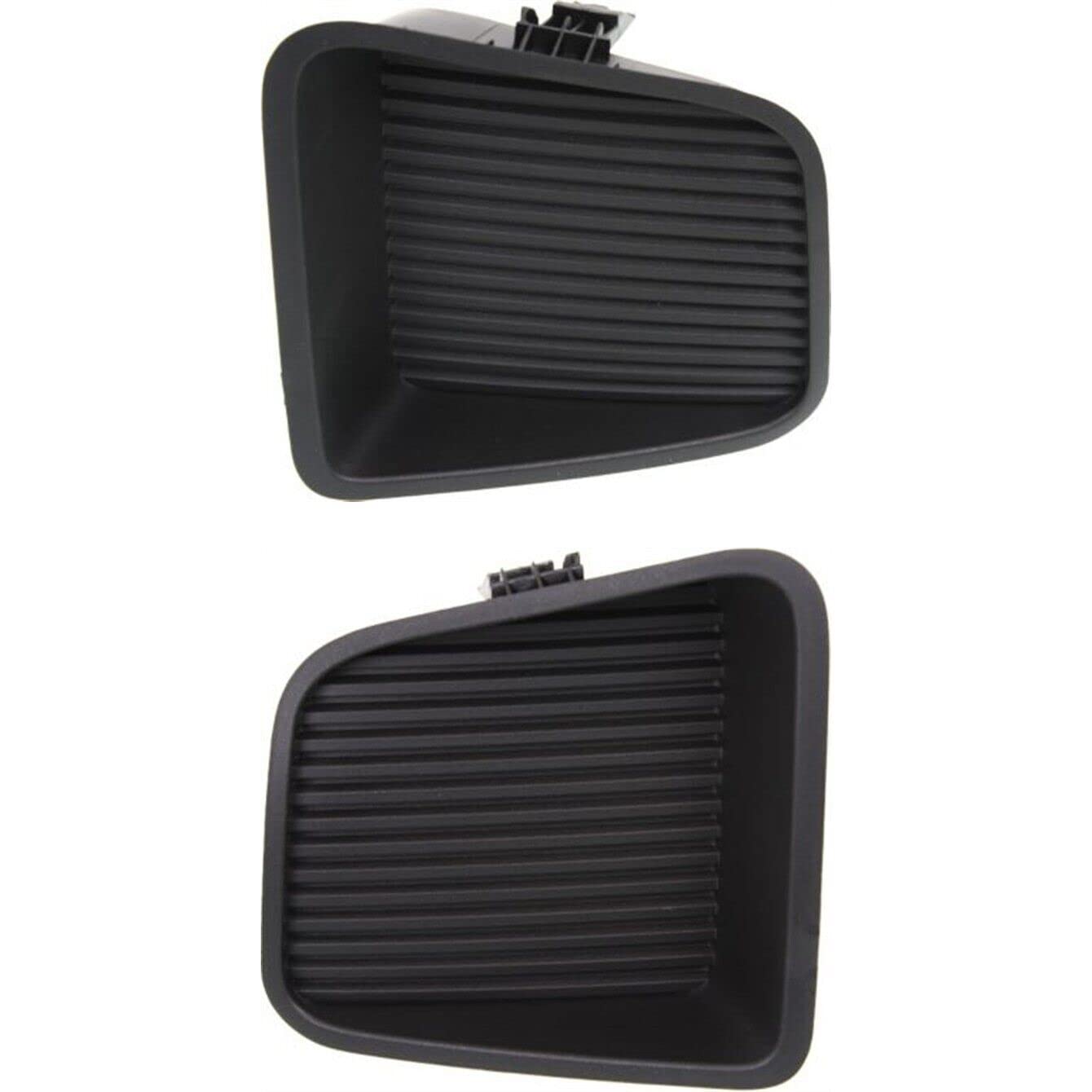DAT AUTO PARTS Front Right Passenger & Left Driver Side Bumper Fog Light Bezel Cover Pair Set of 2 Replacement For 2014 - 2021 Toyota Tundra Black ...