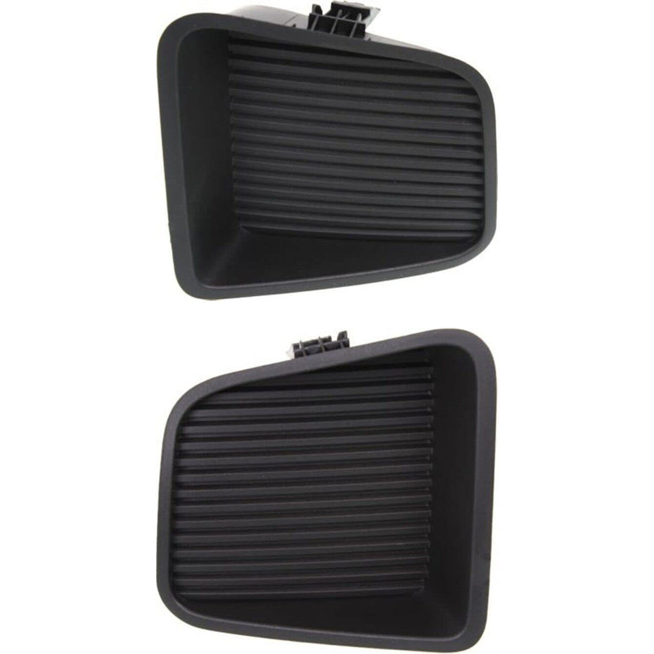 DAT AUTO PARTS Front Right Passenger & Left Driver Side Bumper Fog Light Bezel Cover Pair Set of 2 Replacement For 2014 - 2021 Toyota Tundra Black ...
