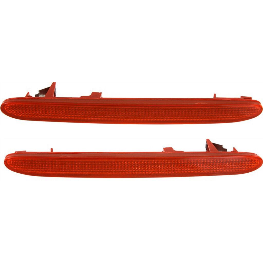 Rear Left Driver & Right Passenger Side Pair Bumper Cover Reflector Lamp Marker Light Set Replacement For 2009-2011 Honda Element 2005-2006 CRV 200...