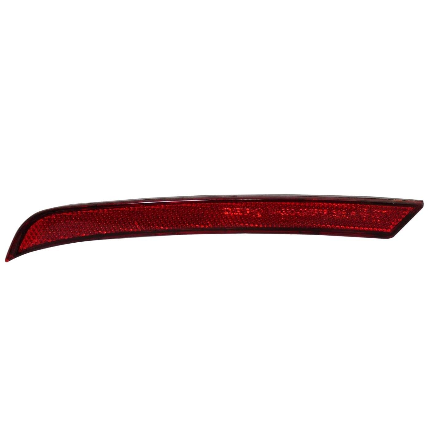 DAT AUTO PARTS Rear Right Passenger Side Bumper Cover Marker Light Reflector Lamp Insert Replacement For 2019-2024 Ford Edge/ST Red Plastic Lens FO...