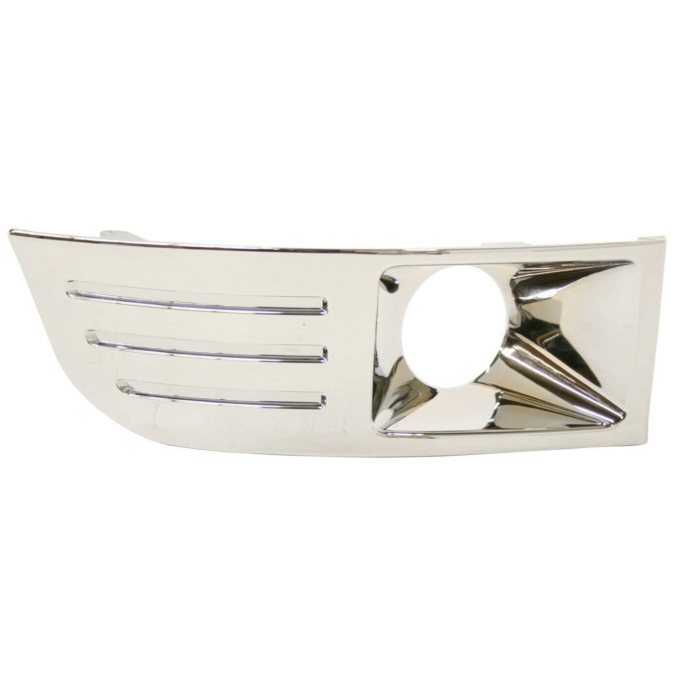 DAT AUTO PARTS Front Right Passenger Side Fog Light Bezel Cover Grille Trim Molding Bumper Insert Replacement For 2009-2012 Ford Flex Silver Chrome...