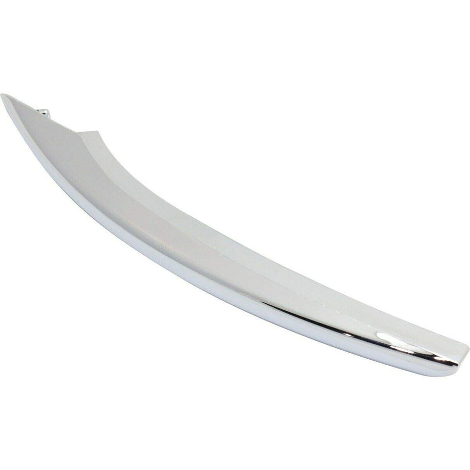 DAT AUTO PARTS Front Left Driver Side Fog Light Cover Trim Molding Bumper Strip Insert Replacement For 2013-2016 Lincoln MKZ Silver Chrome Smooth P...
