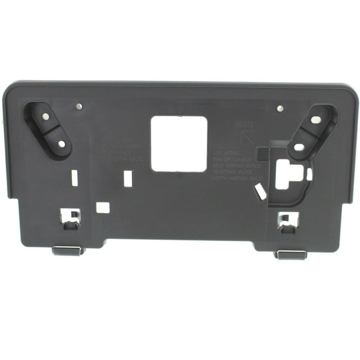 DAT AUTO PARTS Front License Plate Bracket Tag Frame Holder Replacement for 2012 2013 Mazda 3 Black Textured PP Plastic MA1068109 BGV450170A
