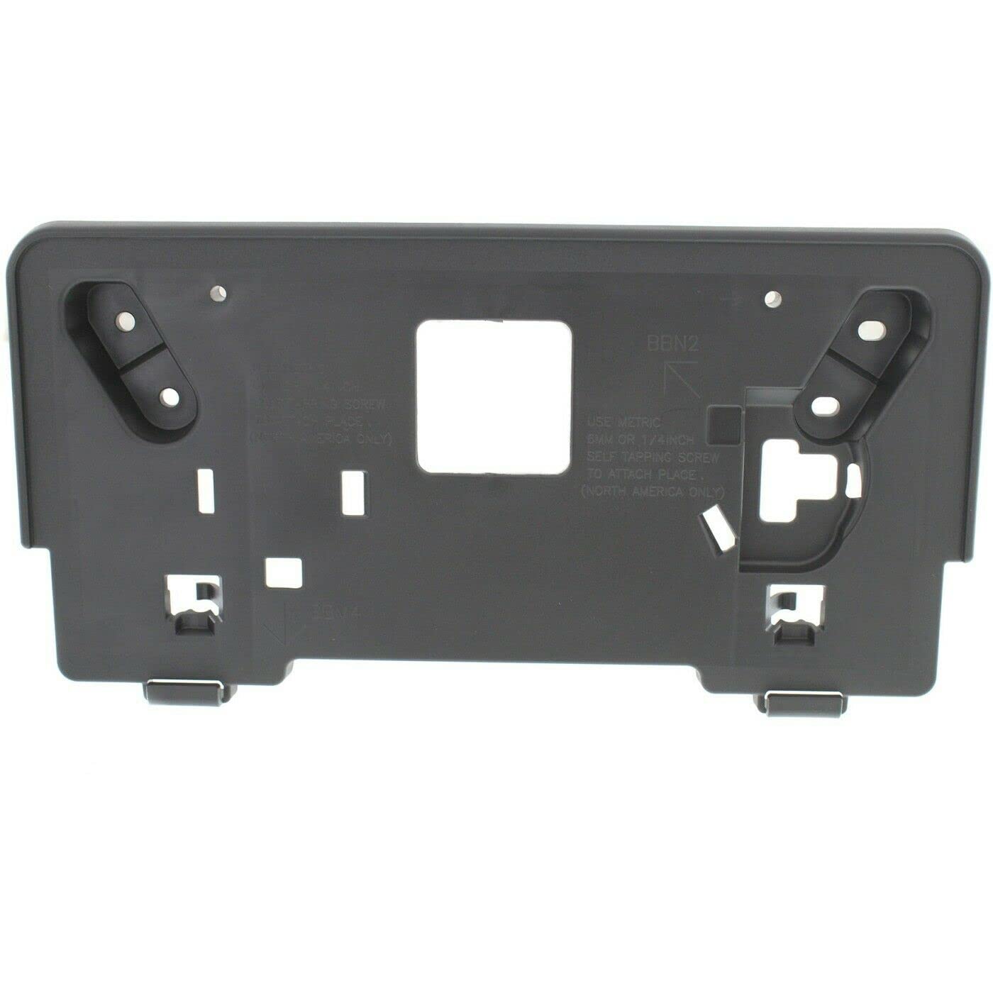 DAT AUTO PARTS Front License Plate Bracket Tag Frame Holder Replacement for 2012 2013 Mazda 3 Black Textured PP Plastic MA1068109 BGV450170A
