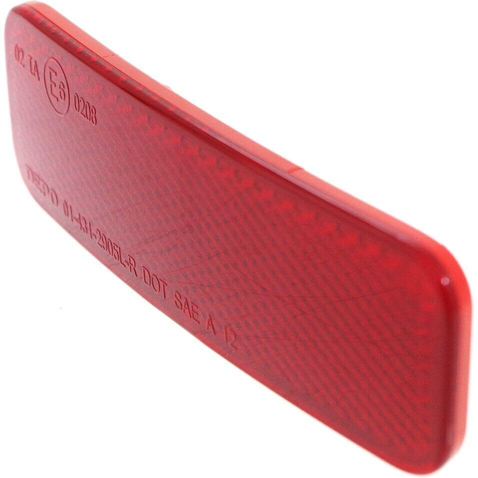 DAT AUTO PARTS Rear Left Driver Side Bumper Cover Marker Light Reflector Lamp Insert Replacement For 2014-2024 Ford Transit Van Red Plastic Lens FO...