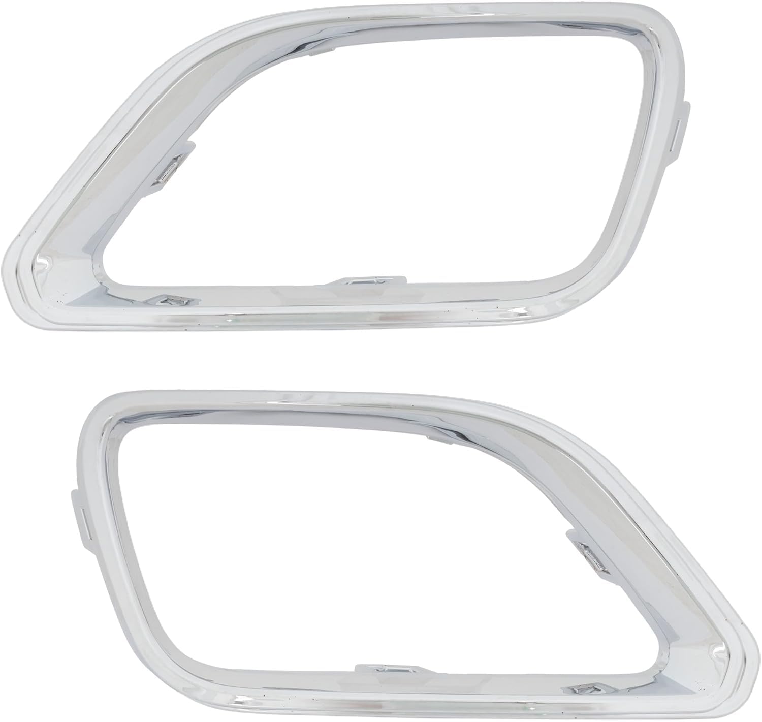 Front Left and Right Passenger Side Fog Light Insert Bezel Trim Bumper Cover Grille Molding Set of 2 Replacement For 2019-2023 Jeep Cherokee Except...