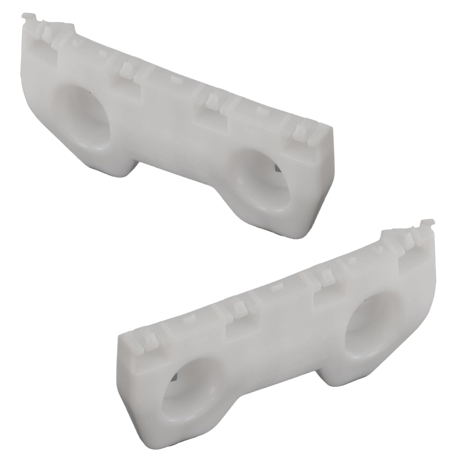 DAT AUTO PARTS Front Left Driver & Right Passenger Side, SET OF 2, Bumper Cover Support, Fits 2012-2019 Nissan Versa Sedan, White Plastic Textured ...