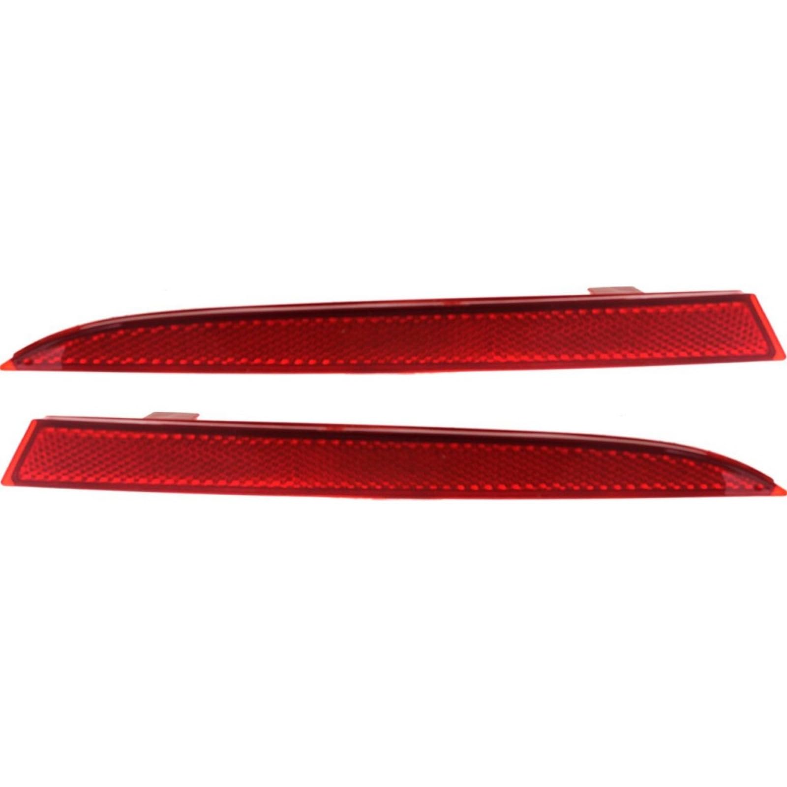 Rear Driver & Passenger Side, SET OF 2, Bumper Cover Reflector, Fits 2013-2015 Honda Accord Sedan, Except For Plug-in Models, Plastic Red Lense, HO...