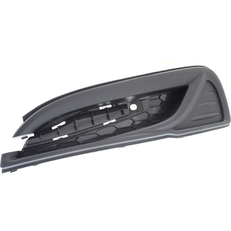Front Left Driver & Right Passenger Set Fog Light Hole Cover Grille Molding Bumper Insert Replacement For 2013 2014 2015 Honda Civic 4 Door Sedan B...