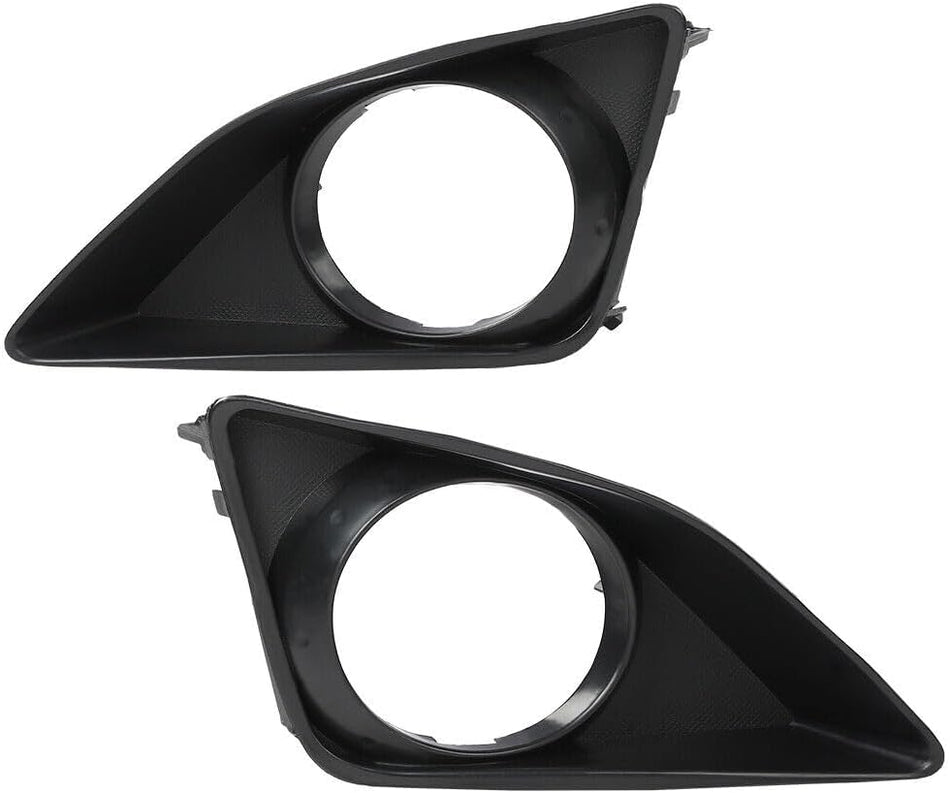 Front Driver and Passenger Side Fog Light Bezel 2 for 2009-2010 Toyota Corolla Matte Set of 2 Fits 2009-2010 Toyota Corolla Front Driver TO1039116