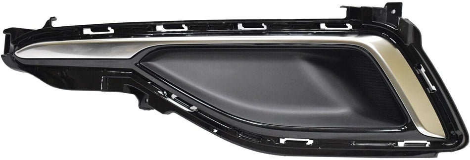 DAT AUTO PARTS Front Left Driver Running Light Fog Lamp Cover Bumper Molding Insert Replacement For 2015-2017 Hyundai Sonata Standard Models Black ...