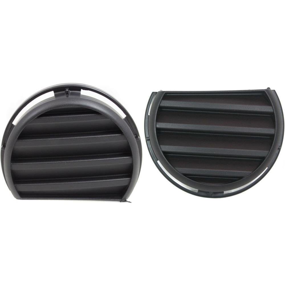 DAT AUTO PARTS Front Left Driver & Right Passenger Set of 2 Fog Light Hole Cover Trim Pair Bumper Insert Replacement For 2006-2011 Chevy HHR LS LT ...