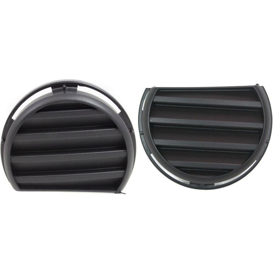 DAT AUTO PARTS Front Left Driver & Right Passenger Set of 2 Fog Light Hole Cover Trim Pair Bumper Insert Replacement For 2006-2011 Chevy HHR LS LT ...