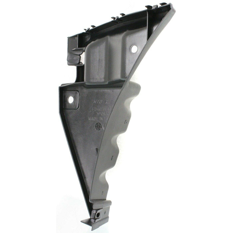 DAT AUTO PARTS Front Left Driver Side Bumper Retainer Bracket Replacement For 2010-2014 Ford Mustang Black Smooth FO1026109 AR3Z17C861B