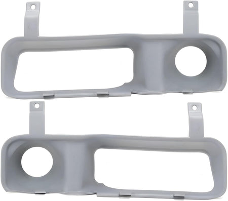 Front Driver and Passenger Side Fog Light Grille Cover Set of Two Replacement for 1994-2001 Dodge Ram 1500 2500 3500 Full Size Pickup W/O Fog Lamps...