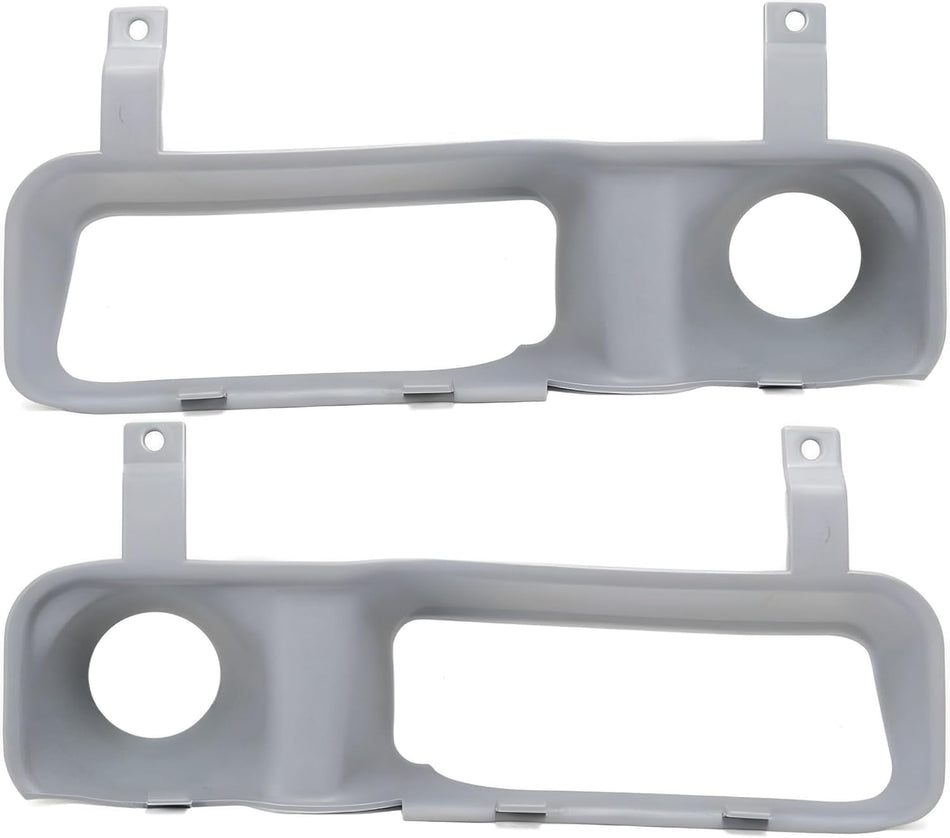 Front Driver and Passenger Side Fog Light Grille Cover Set of Two Replacement for 1994-2001 Dodge Ram 1500 2500 3500 Full Size Pickup W/O Fog Lamps...