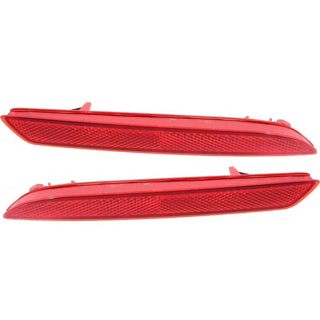 DAT AUTO PARTS Rear Left Driver & Right Passenger Side Pair Bumper Cover Reflector Lamp Marker Light Set Replacement For 2012-2014 Honda CR-V 2010-...