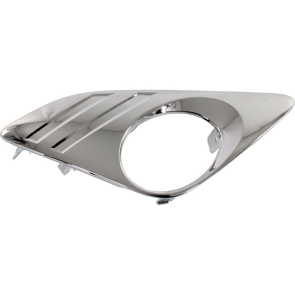 DAT AUTO PARTS Front Right Passenger Side Bumper Insert Fog Light Bezel Molding Cover Grille Trim Replacement For 2012 - 2014 Toyota Camry Except S...