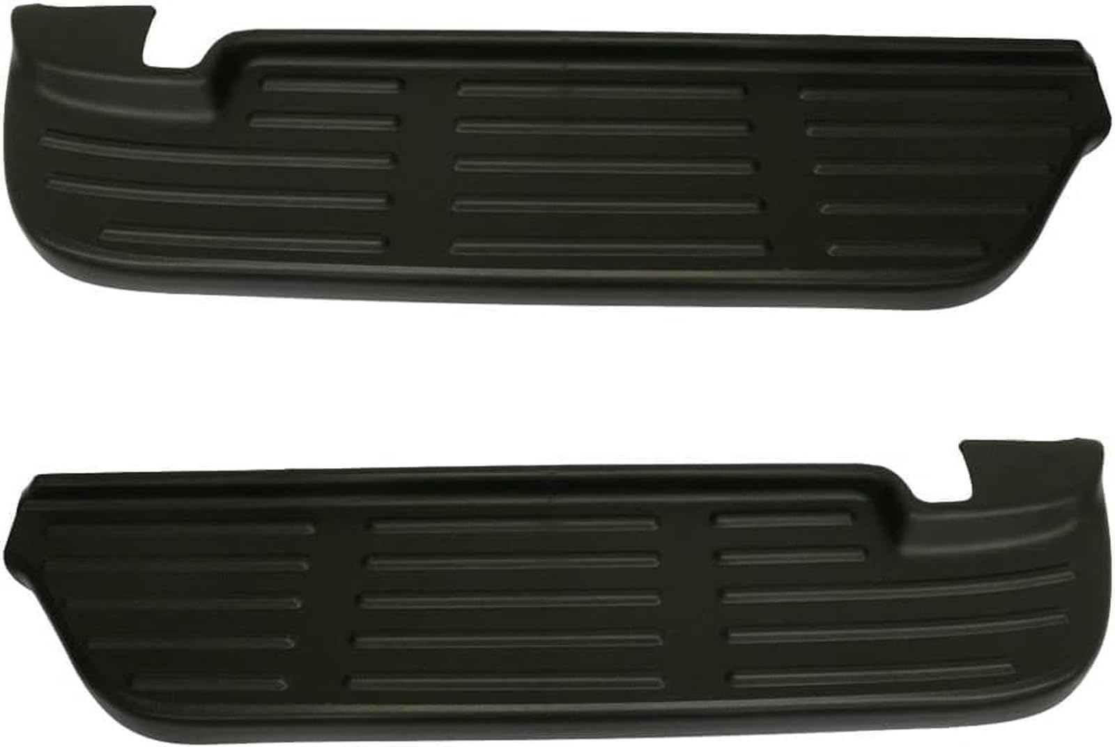 Rear Driver & Passenger Side, SET OF 2, Bumper Step Pad Insert, Fits 1999–2007 Ford Pickup F450 & F550 Superduty Models, Black Plastic Textured Fin...