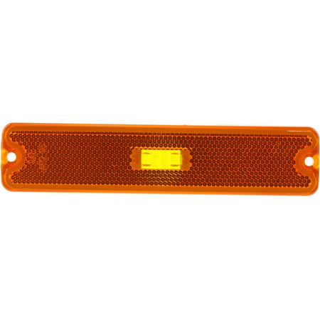 DAT AUTO PARTS Front Left Driver Or Right Passenger Side Bumper Reflector Side Marker Light Assembly Replacement For 1987-1995 Jeep Wrangler YJ Ora...
