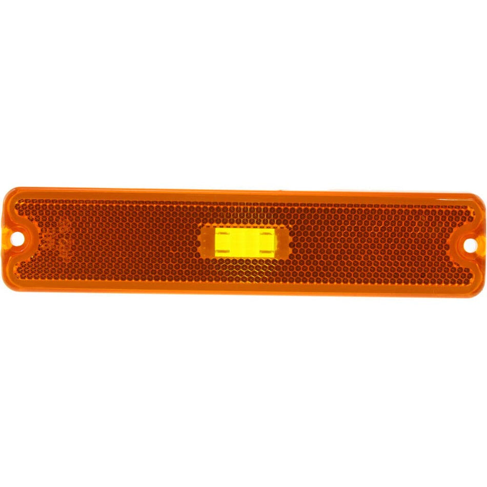 DAT AUTO PARTS Front Left Driver Or Right Passenger Side Bumper Reflector Side Marker Light Assembly Replacement For 1987-1995 Jeep Wrangler YJ Ora...