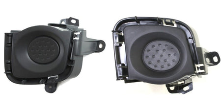 DAT AUTO PARTS Front Right Passenger and Left Driver Side Bumper Fog Light Lamp Hole Cover Set of 2 Replacement for 2010-2011 Toyota Prius Black Te...