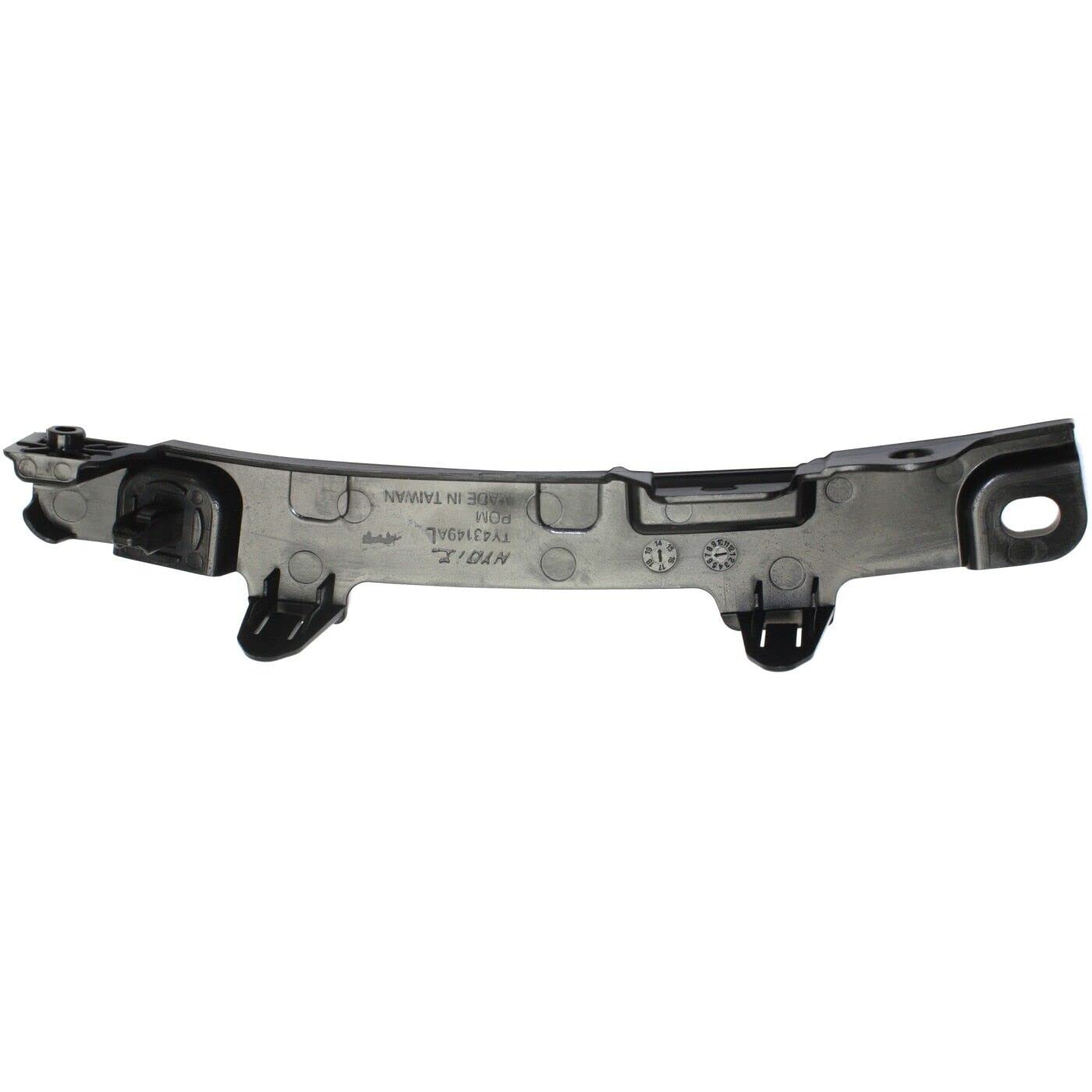 DAT AUTO PARTS Front Left Driver Side Bumper Cover Support Bracket Retainer Replacement For 2014 - 2019 Toyota Highlander Black Smooth TO1032119 52...